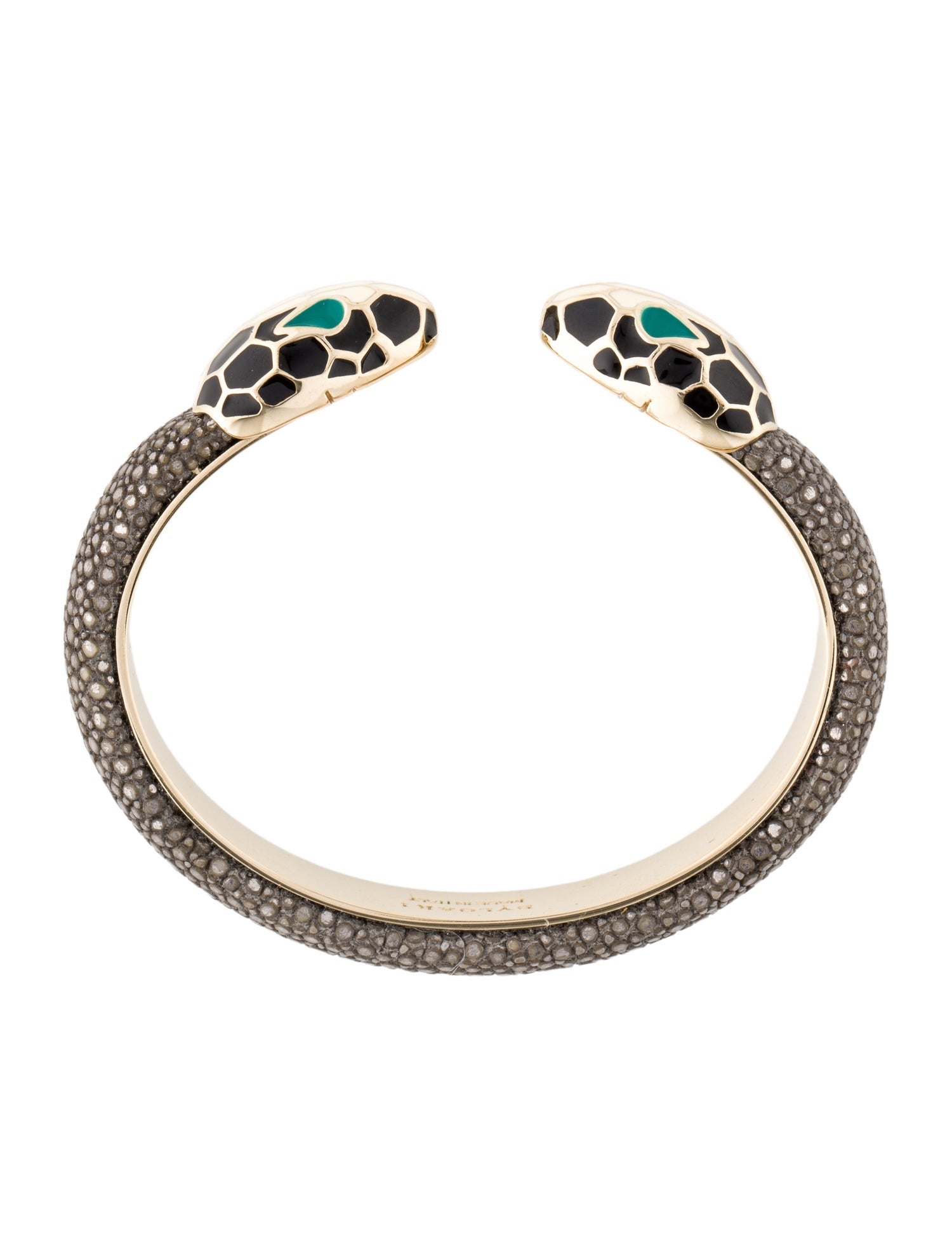Bvlgari Galuchat & Enamel Serpenti Forever Cuff Bracelet