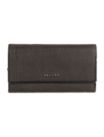 Bvlgari Wallets Graphic Print Trifold Wallet