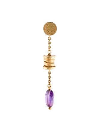 Bvlgari 18K Amethyst B.zero1 Single Drop Earring
