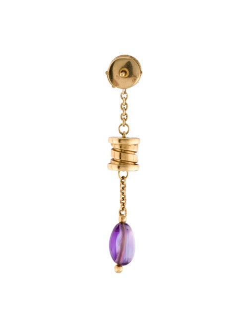 Bvlgari 18K Amethyst B.zero1 Single Drop Earring