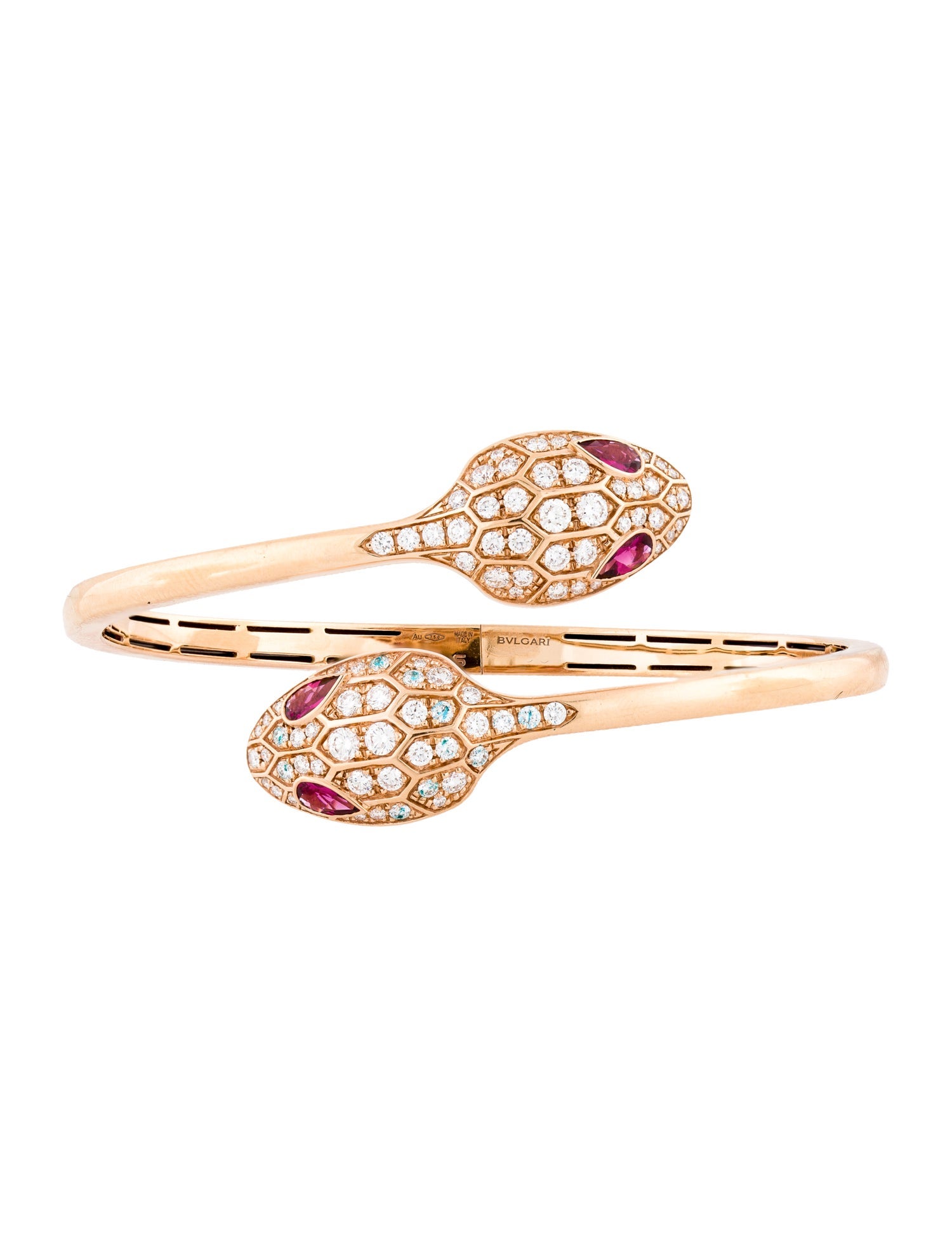 Bvlgari 18K Tourmaline & Diamond Serpenti Seduttori Bracelet