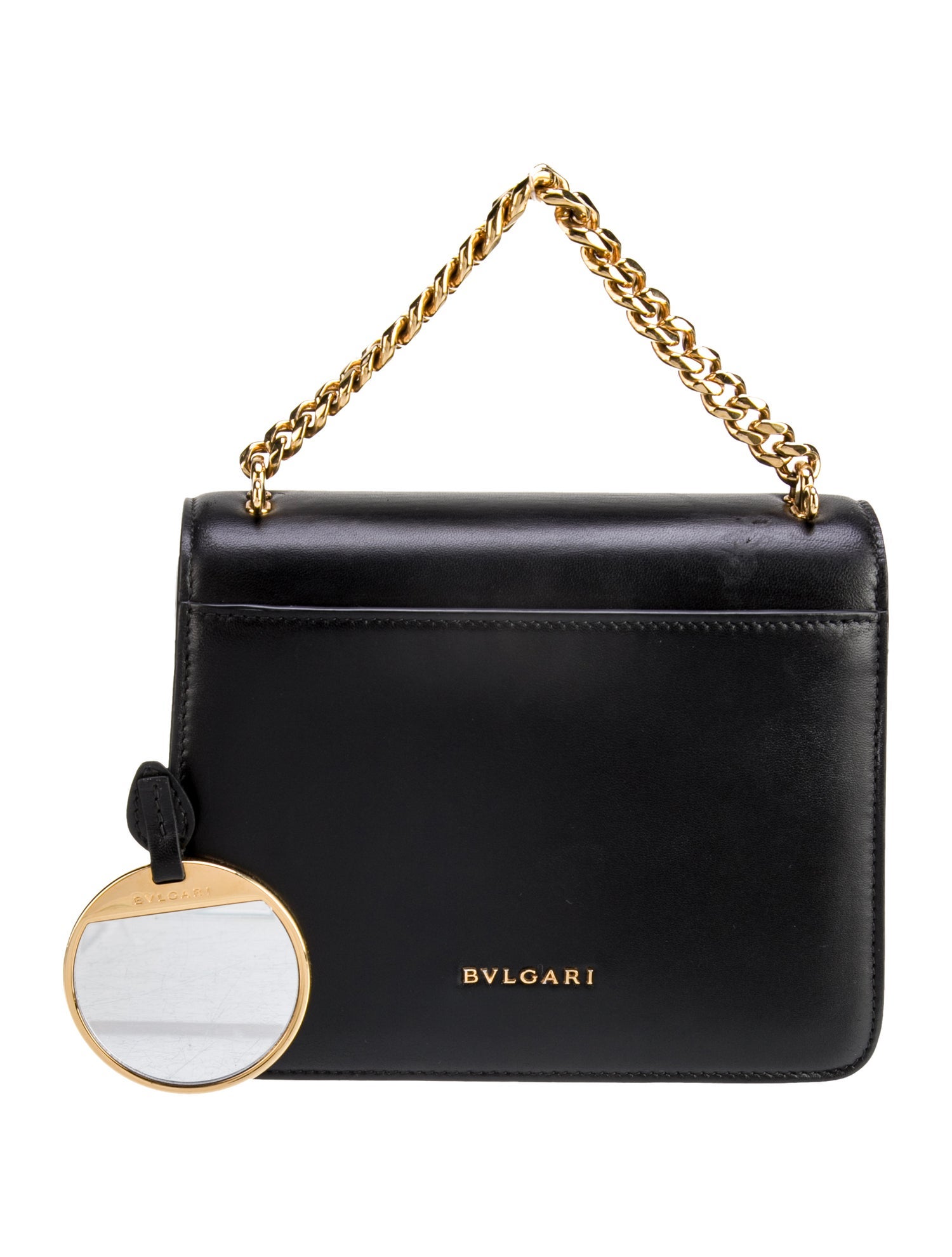 Bvlgari Leather Top Handle Bag
