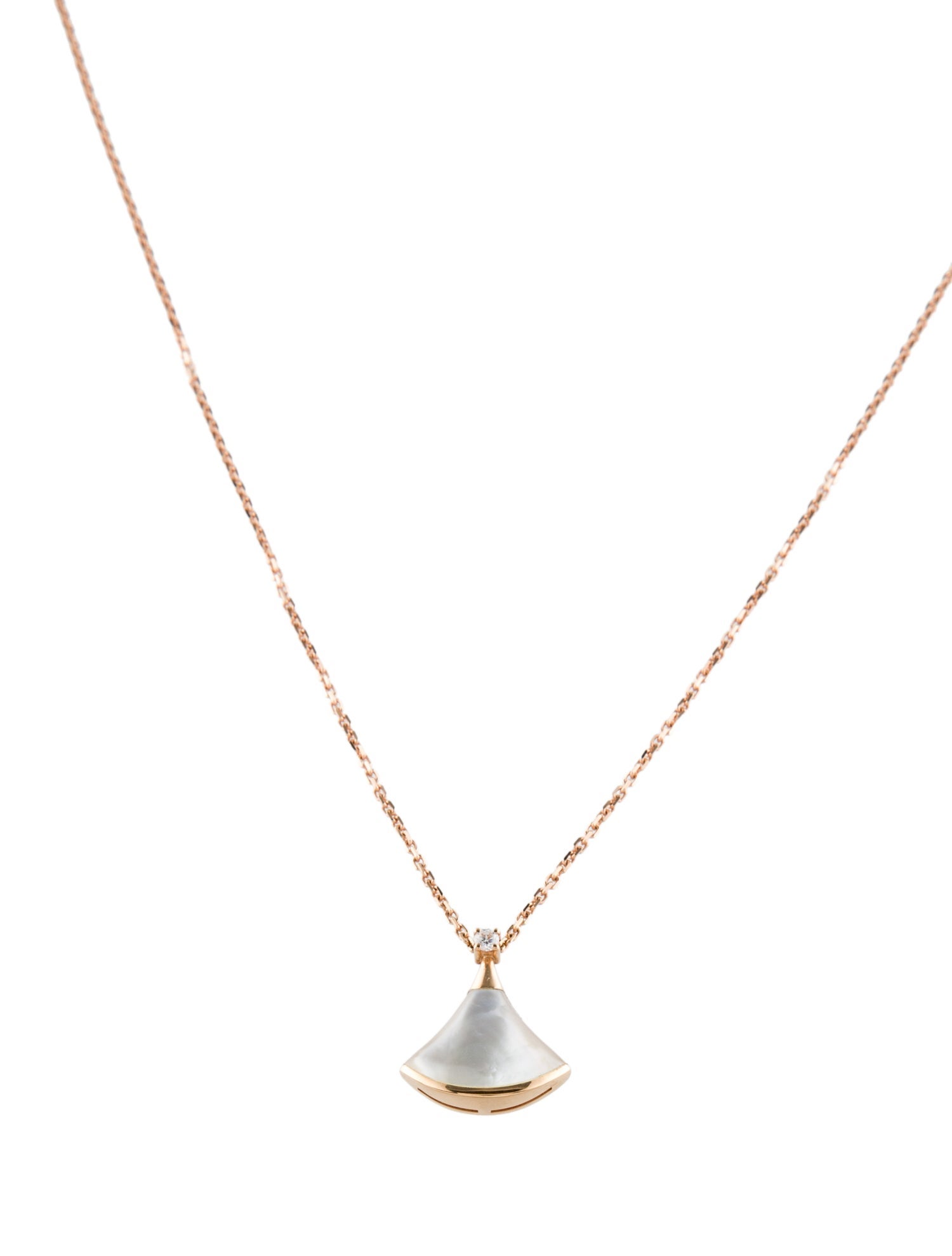 Bvlgari 18K Mother of Pearl & Diamond Divas’ Dream Necklace