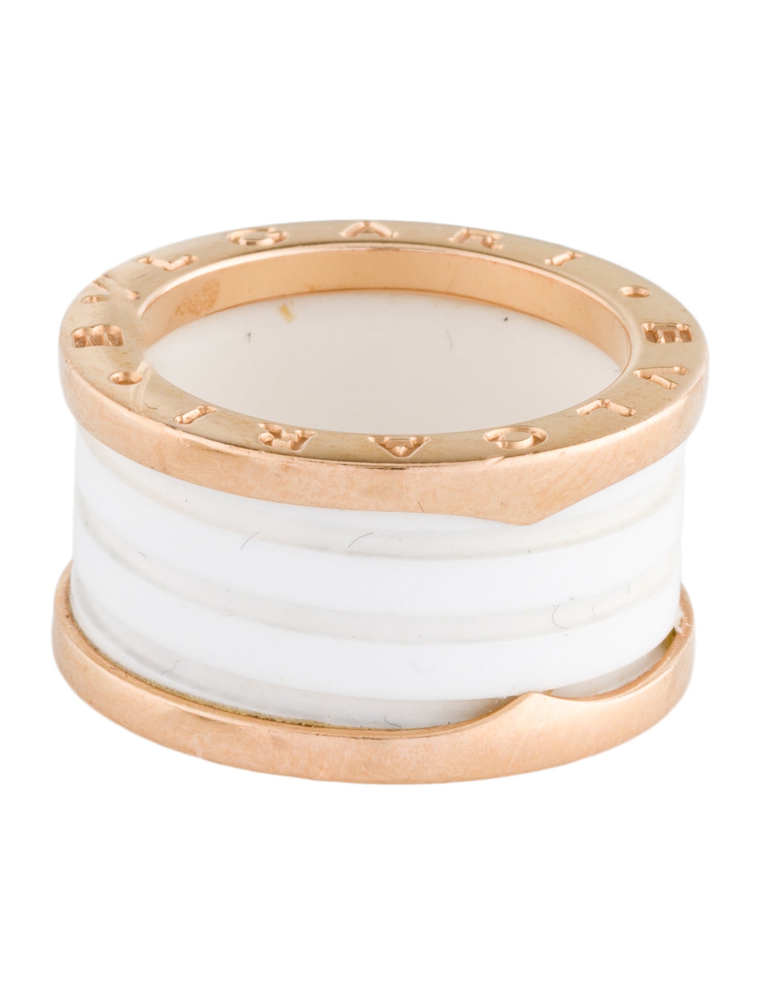 Bvlgari 18K Ceramic B.zero1 Ring