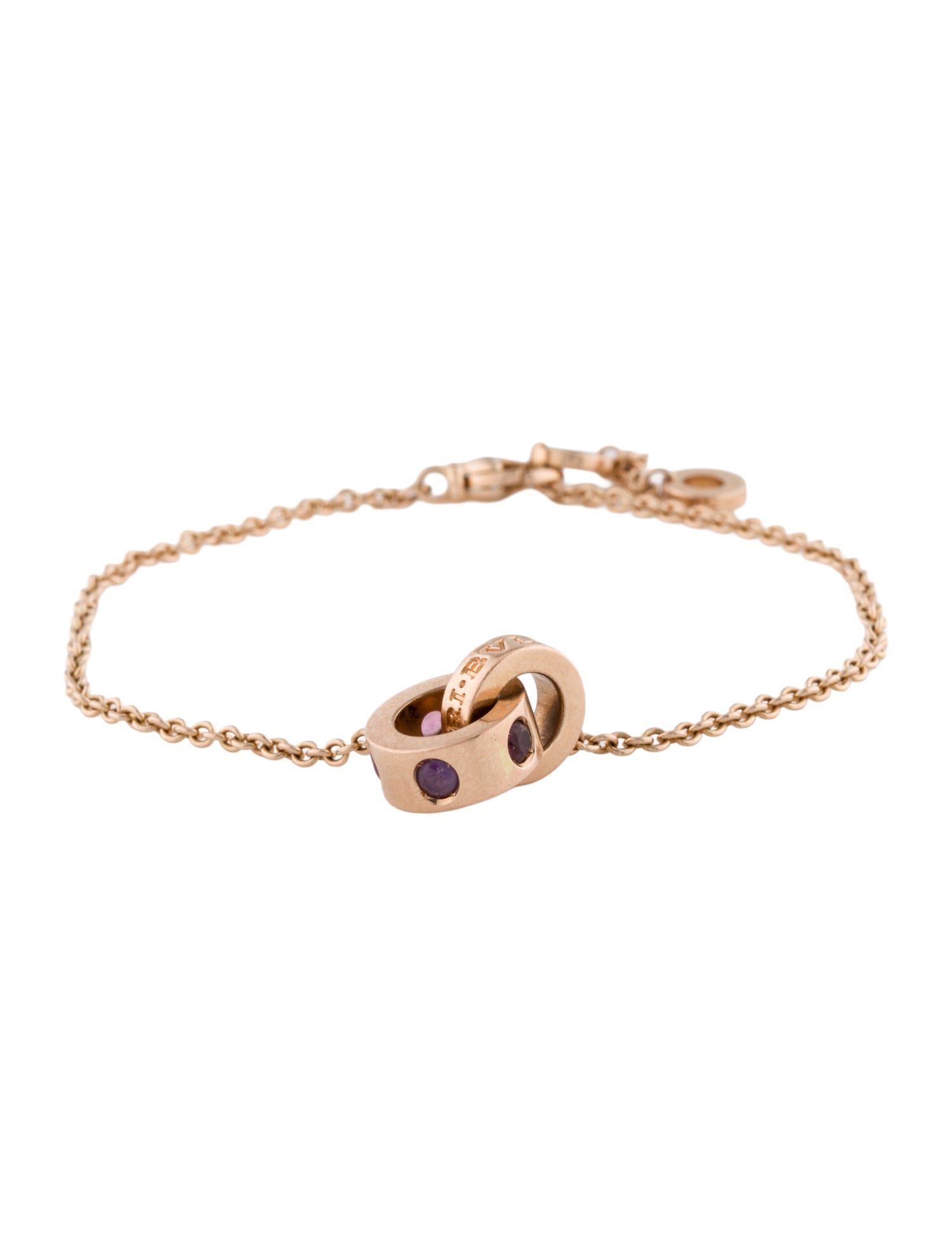 Bvlgari 18K Amethyst & Tourmaline Roman Sorbets Bracelet