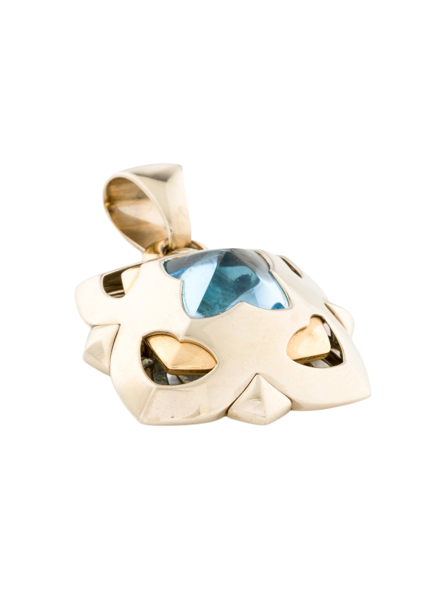 Bvlgari 18K Topaz Piramidie Pendant