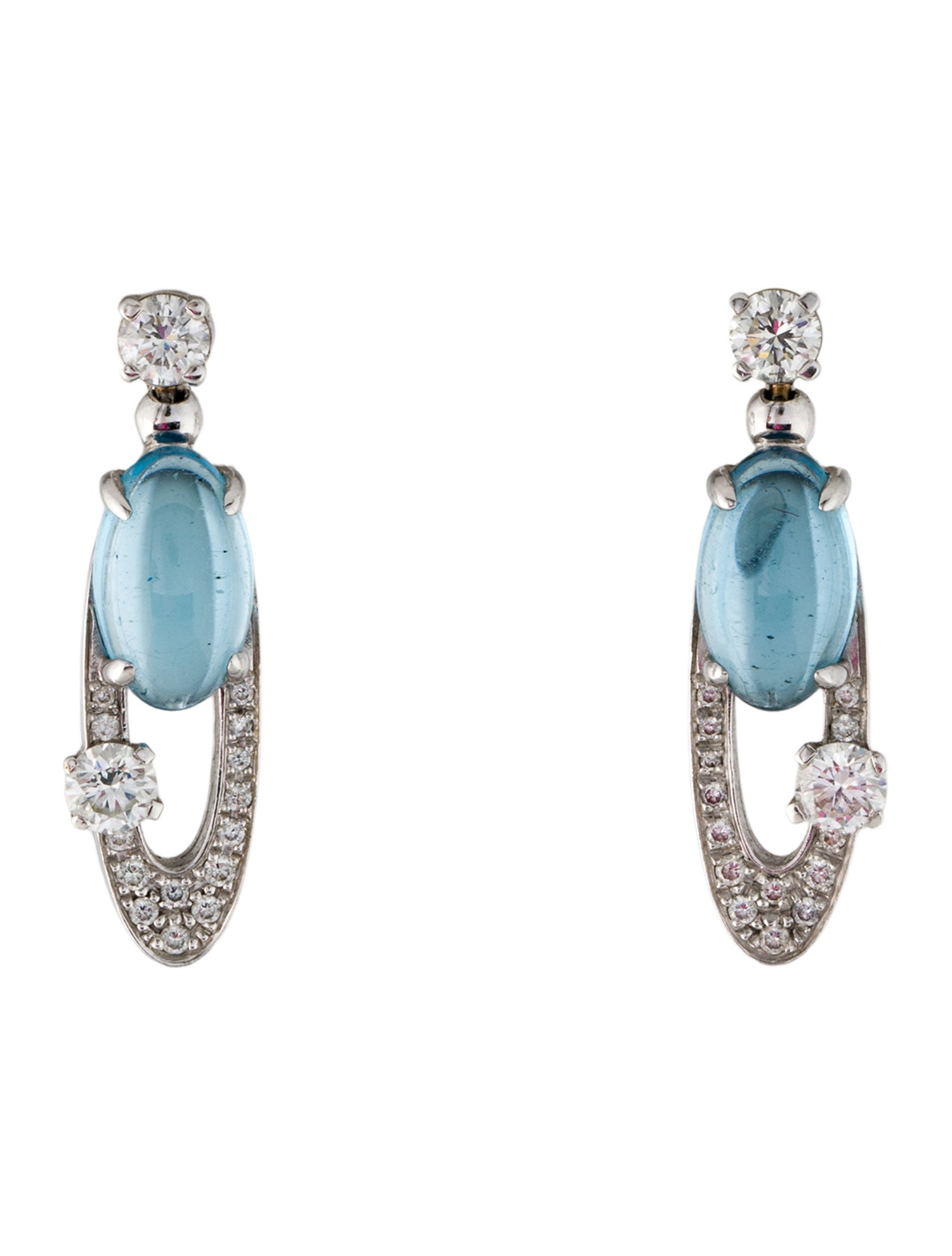 Bvlgari 18K Topaz & Diamond Elisia Earrings