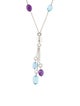 Bvlgari 18K Topaz & Amethyst B.zero1 Lavalier Necklace