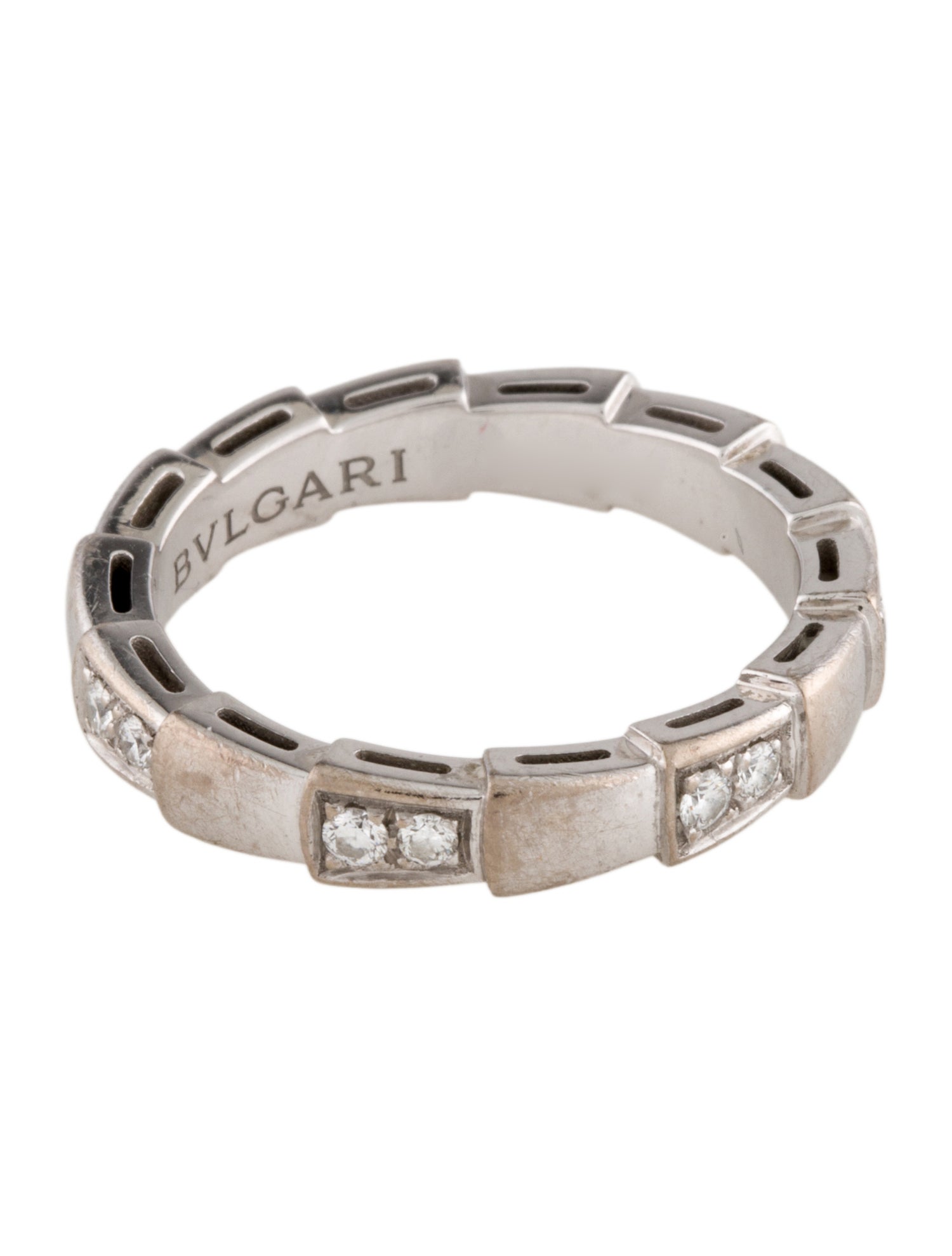 Bvlgari 18K Diamond Serpenti Viper Band