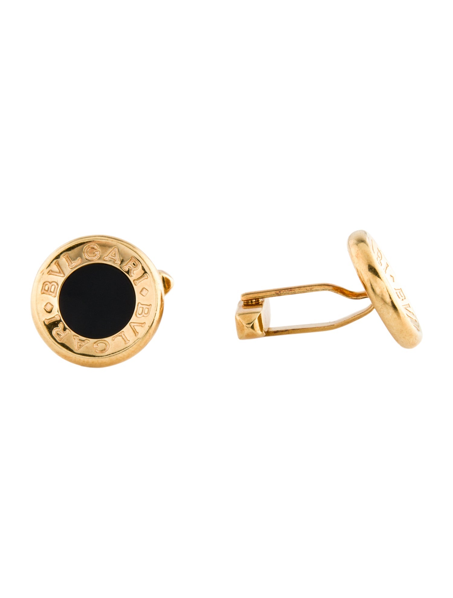 Bvlgari Bvlgari 18K Onyx Cufflinks