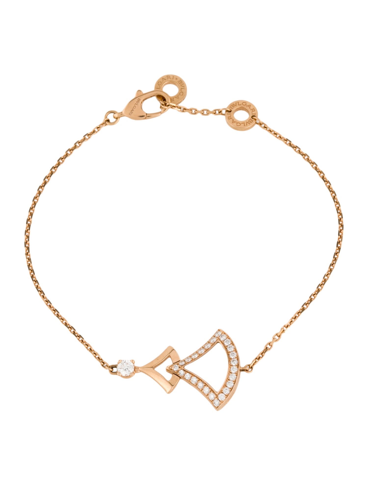 Bvlgari 18K Mother-of-Pearl & Diamond Divas' Dream Charm Bracelet