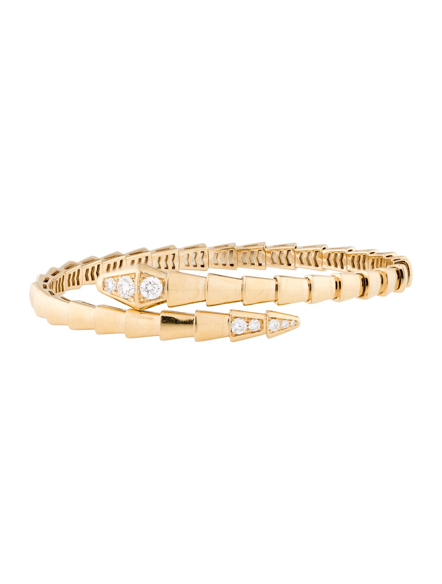 Bvlgari 18K Diamond Serpenti Bracelet