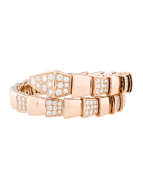 Bvlgari 18K 5.38ctw Diamond Serpenti Scaglie Bracelet