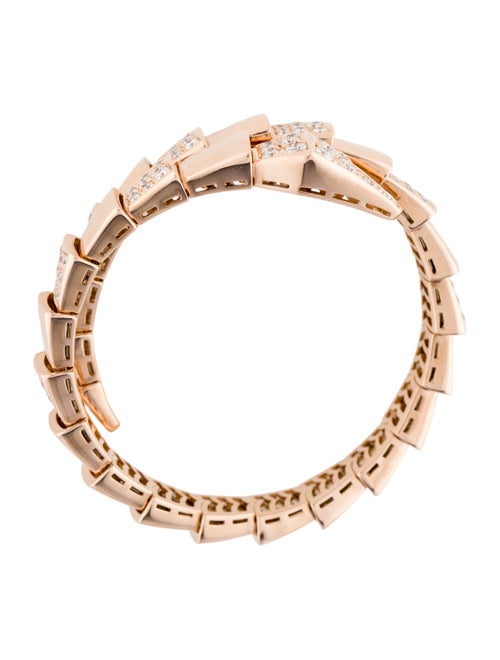 Bvlgari 18K 5.38ctw Diamond Serpenti Scaglie Bracelet