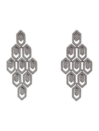 Bvlgari 18K 5.11ctw Diamond Serpenti Drop Earrings