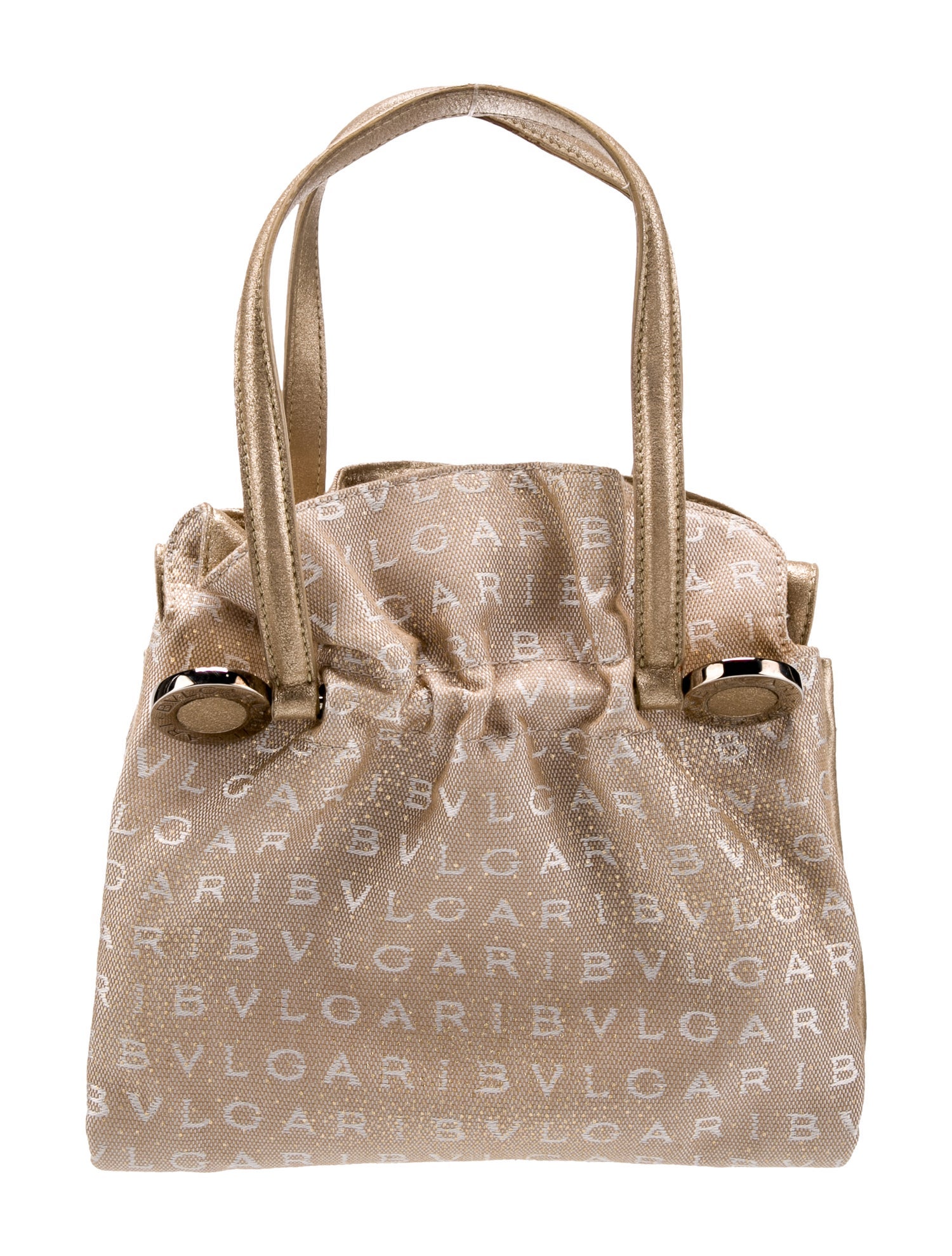 Bvlgari Canvas Top Handle Bag Small