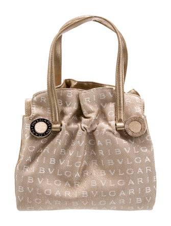 Bvlgari Canvas Top Handle Bag Small