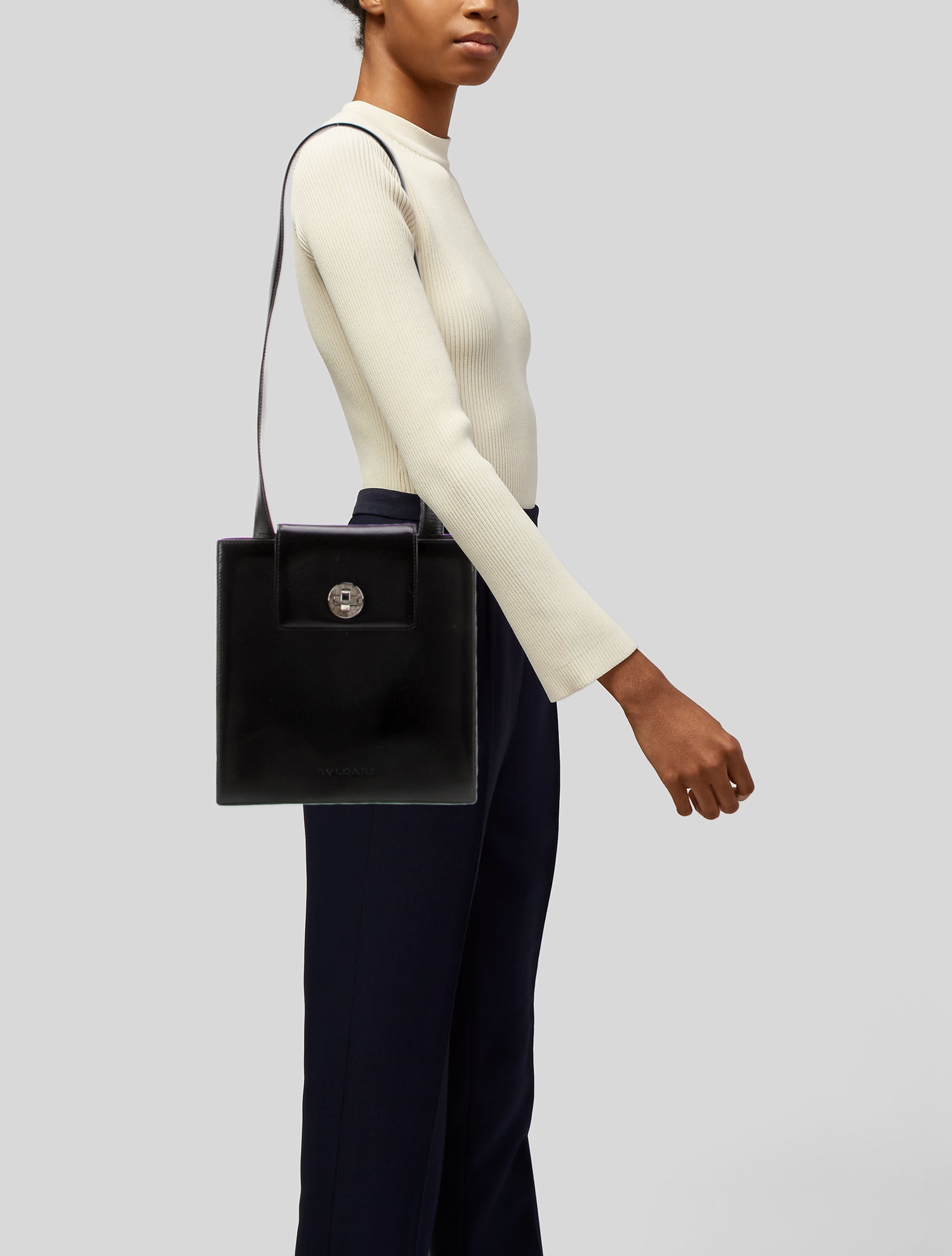 Bvlgari Patent Leather Shoulder Bag