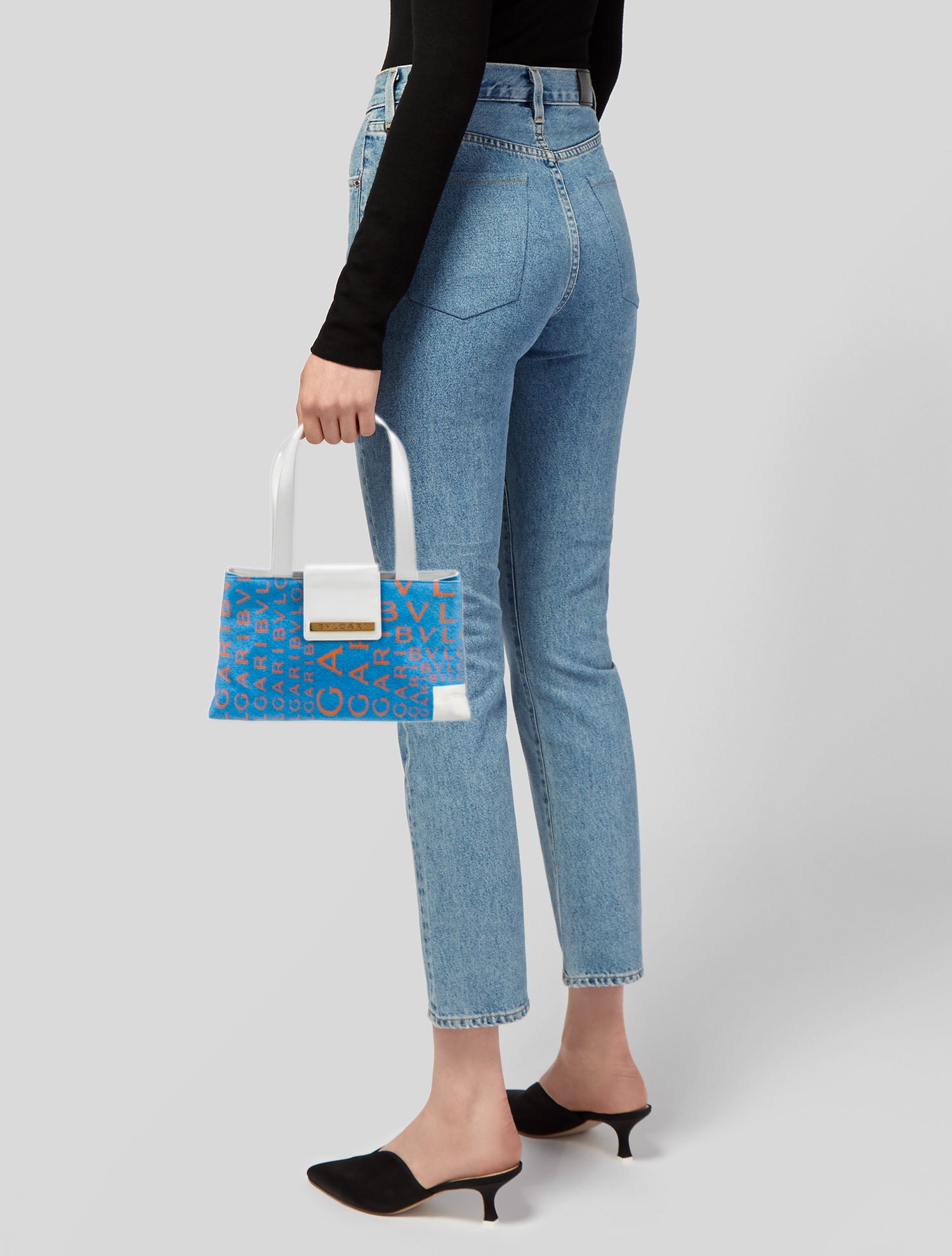 Bvlgari Nylon Top Handle Bag