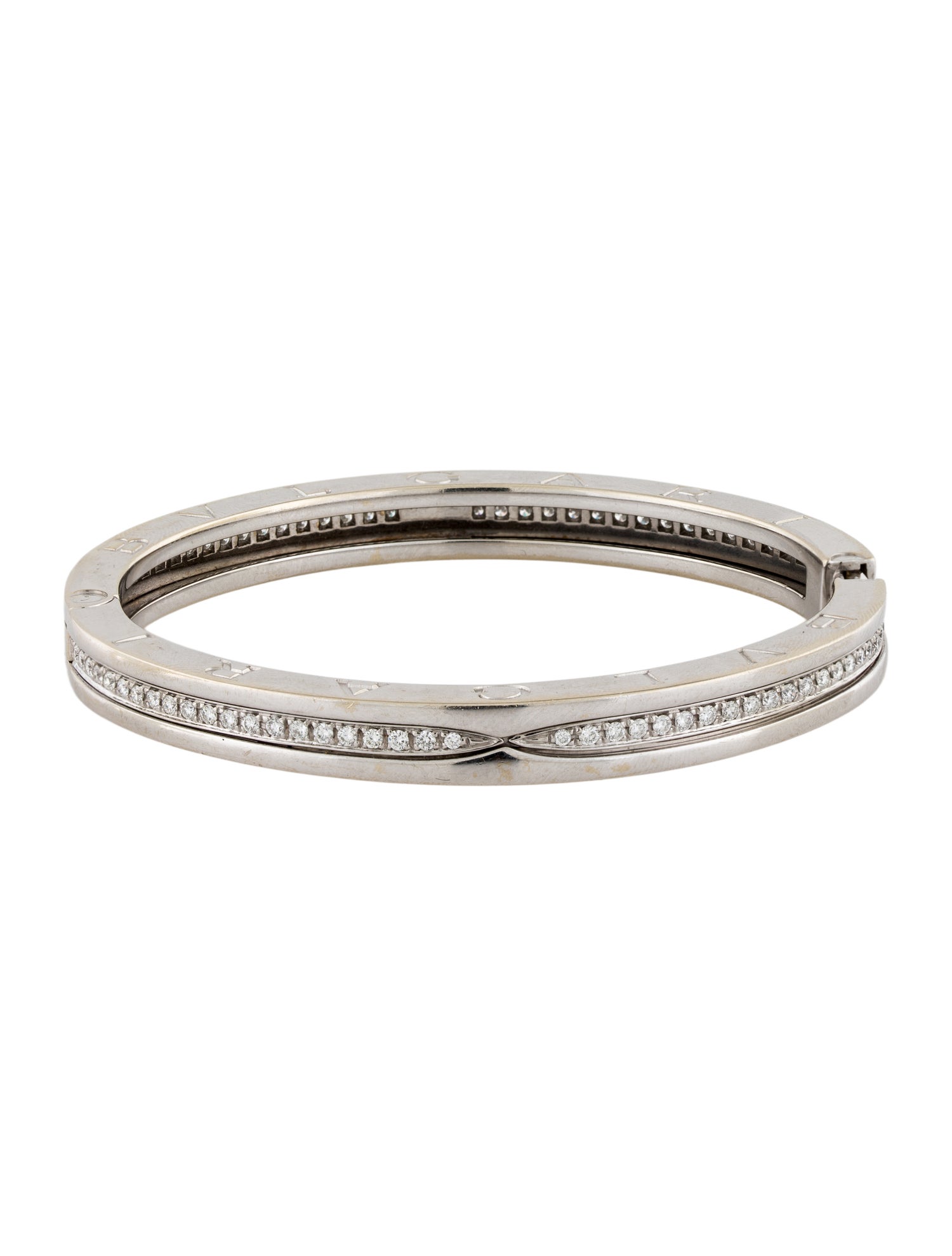 Bvlgari 18K Diamond B.zero1 Bangle Bracelet