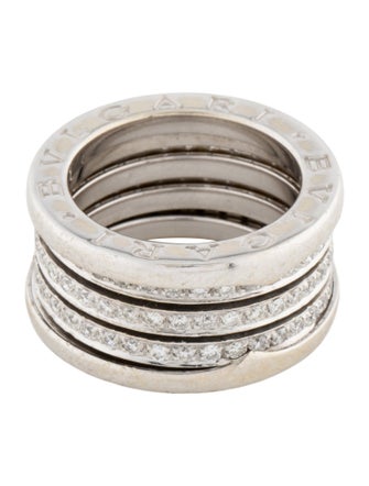 Bvlgari 18K Diamond B.zero1 4 Row Band