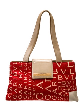 Bvlgari Canvas Top Handle Bag