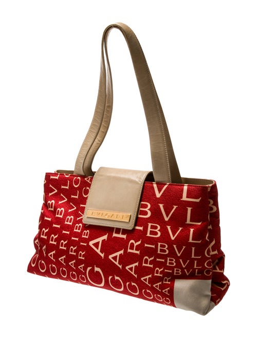 Bvlgari Canvas Top Handle Bag