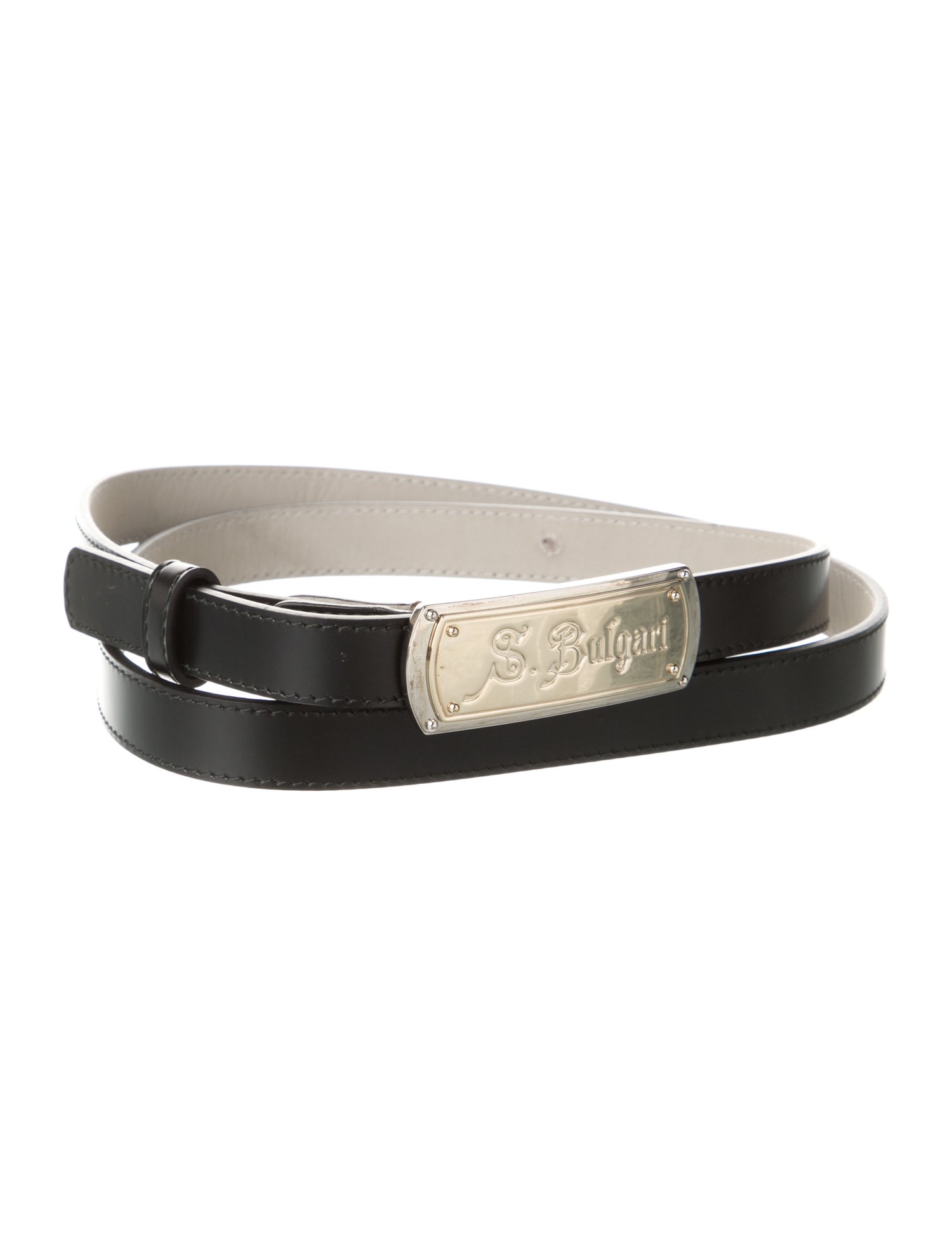 Bvlgari Wide Leather Belt