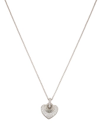 Bvlgari 18K Diamond Cuore Heart Pendant Necklace