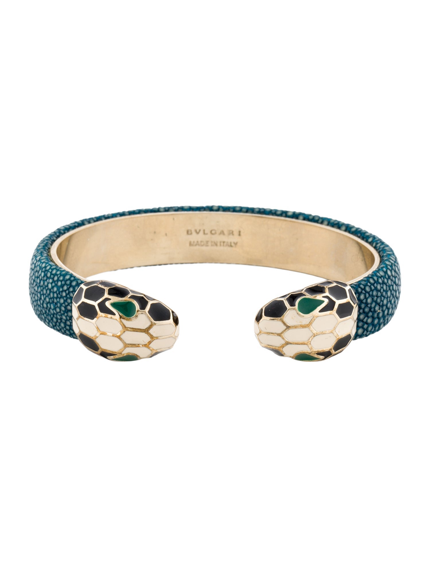 Bvlgari Stingray & Enamel Serpenti Forever Cuff
