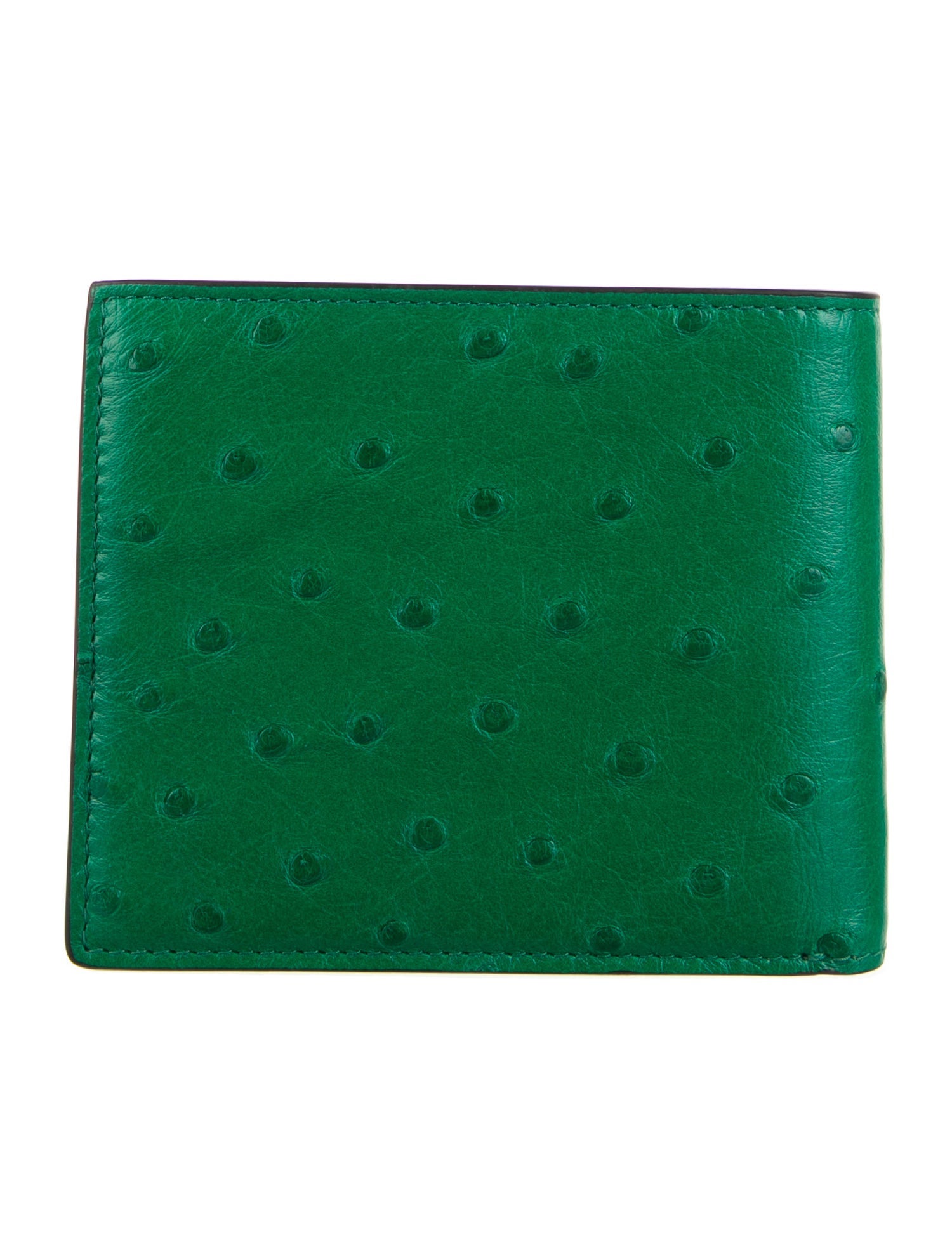 Bvlgari Ostrich Wallet w/ Tags