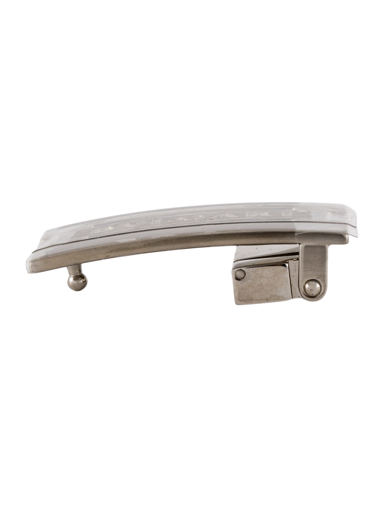 Bvlgari Silver-tone Logo Buckle