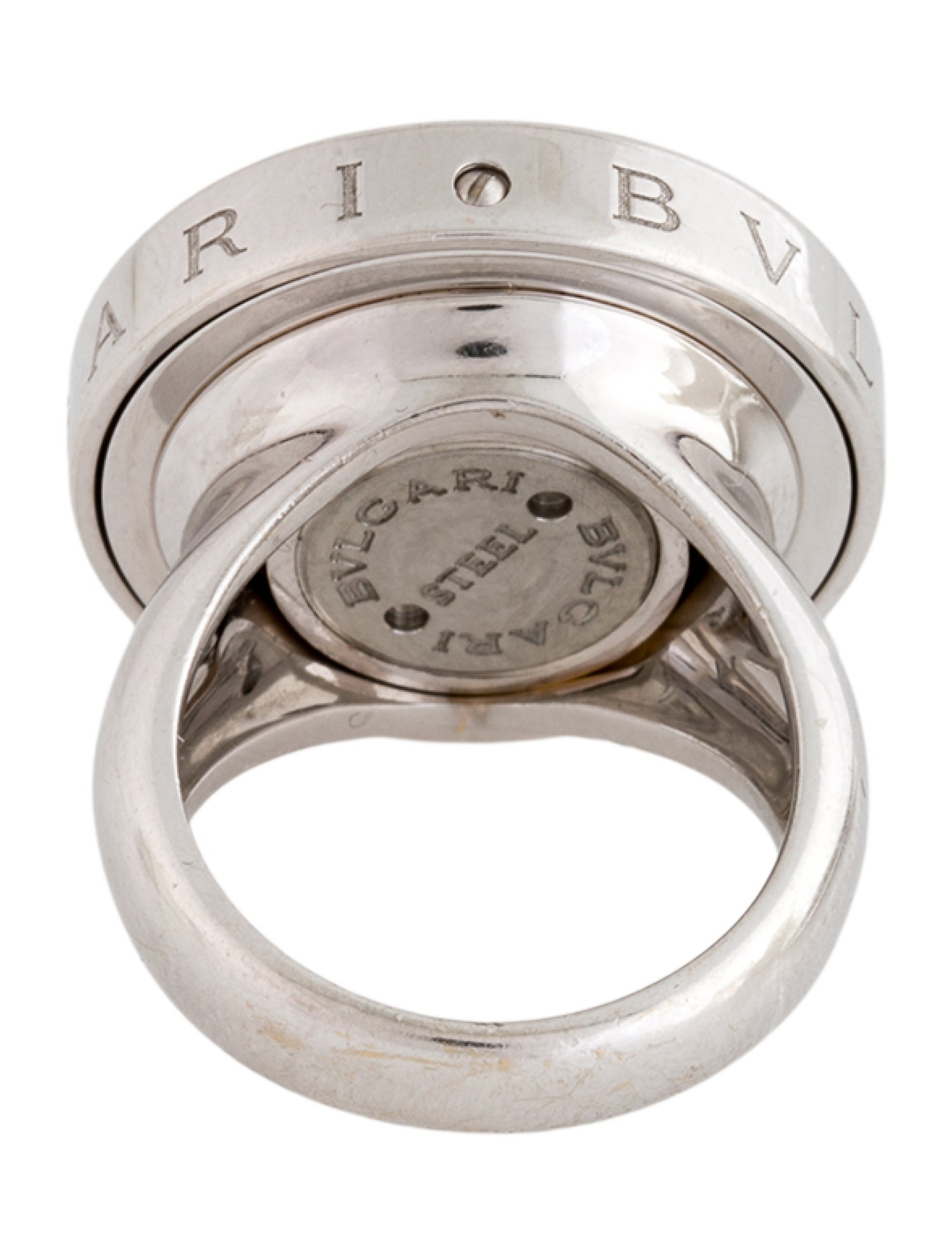 Bvlgari 18K Onyx & Diamond Hypnotic Spinning Ring