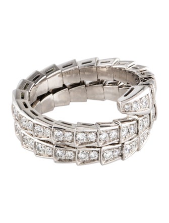 Bvlgari 18K Diamond Serpenti Viper Ring