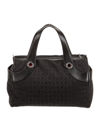 Bvlgari Canvas Top Handle Bag
