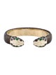 Bvlgari Enamel & Leather Serpenti Forever Cuff