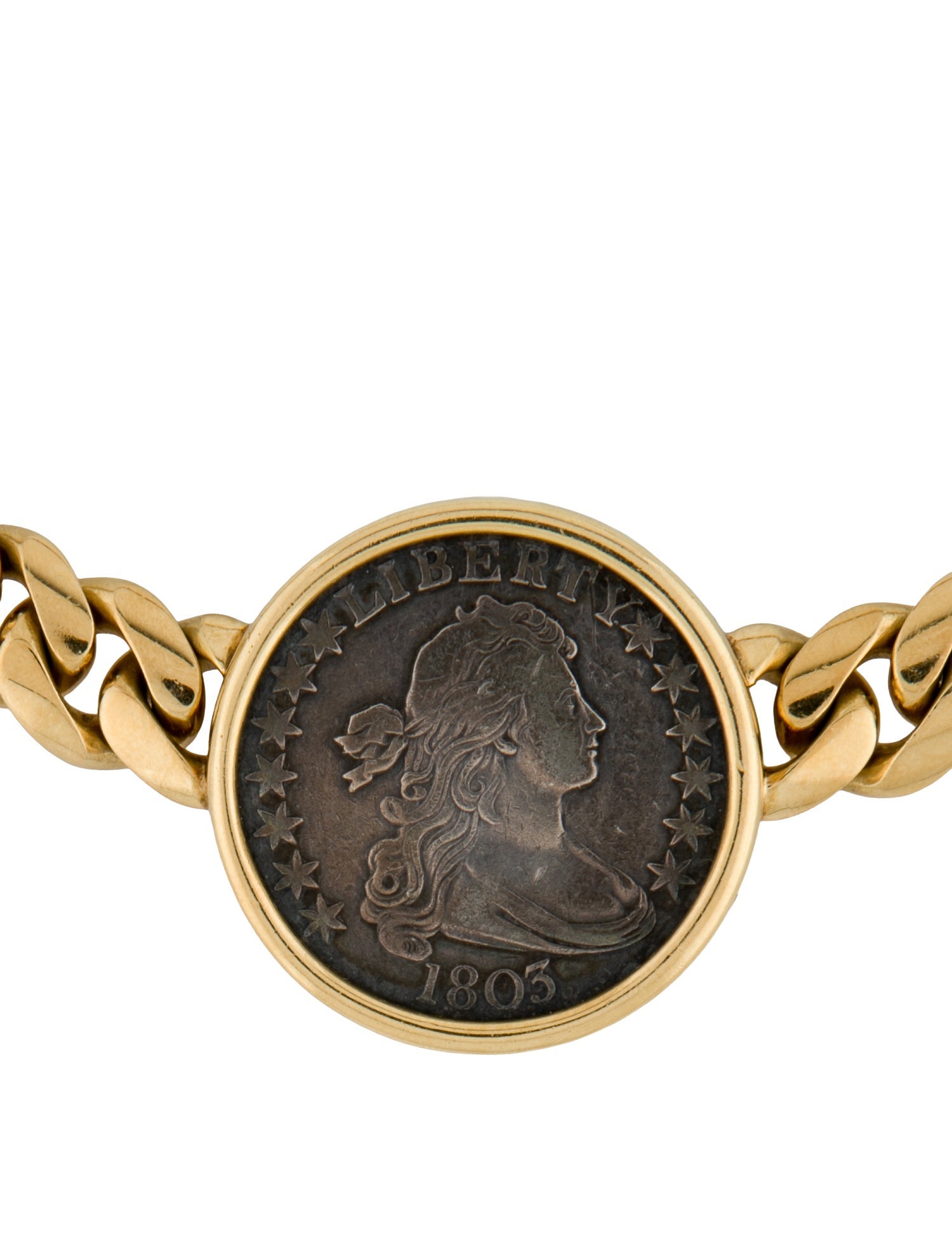 Bvlgari Vintage 18K Monete Coin Pendant Necklace