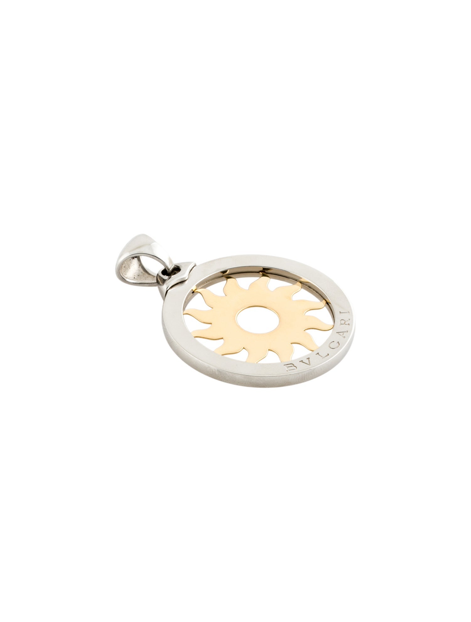 Bvlgari Two-Tone Sun Tondo Pendant