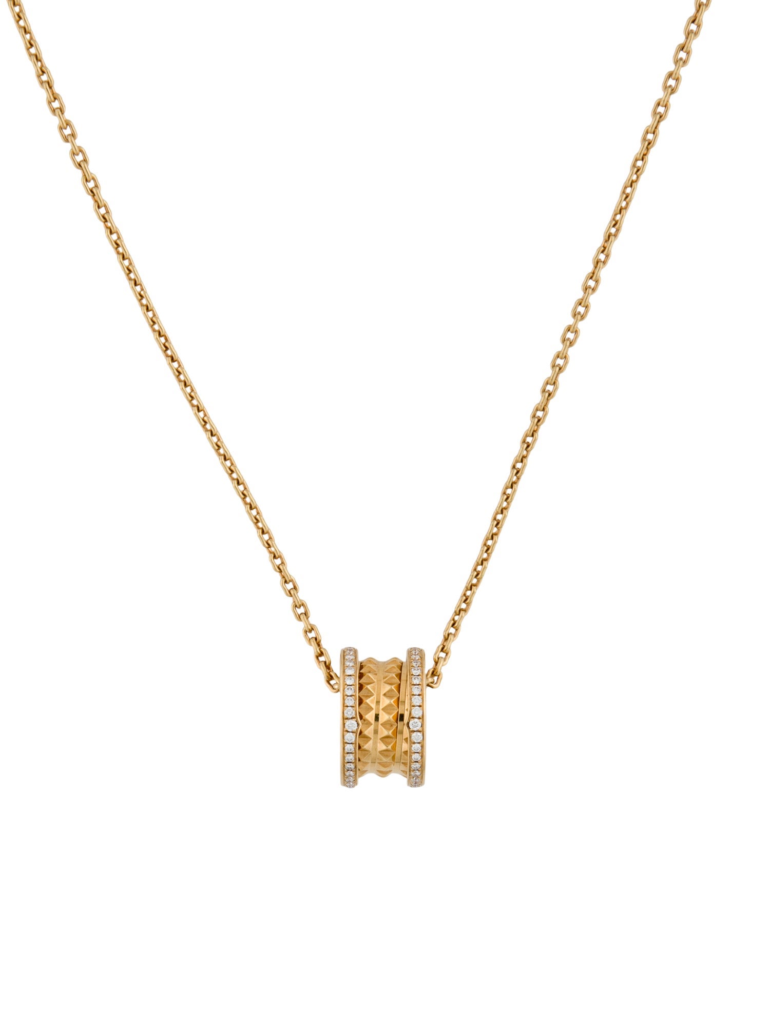 Bvlgari 18K Diamond B.zero1 Rock Necklace