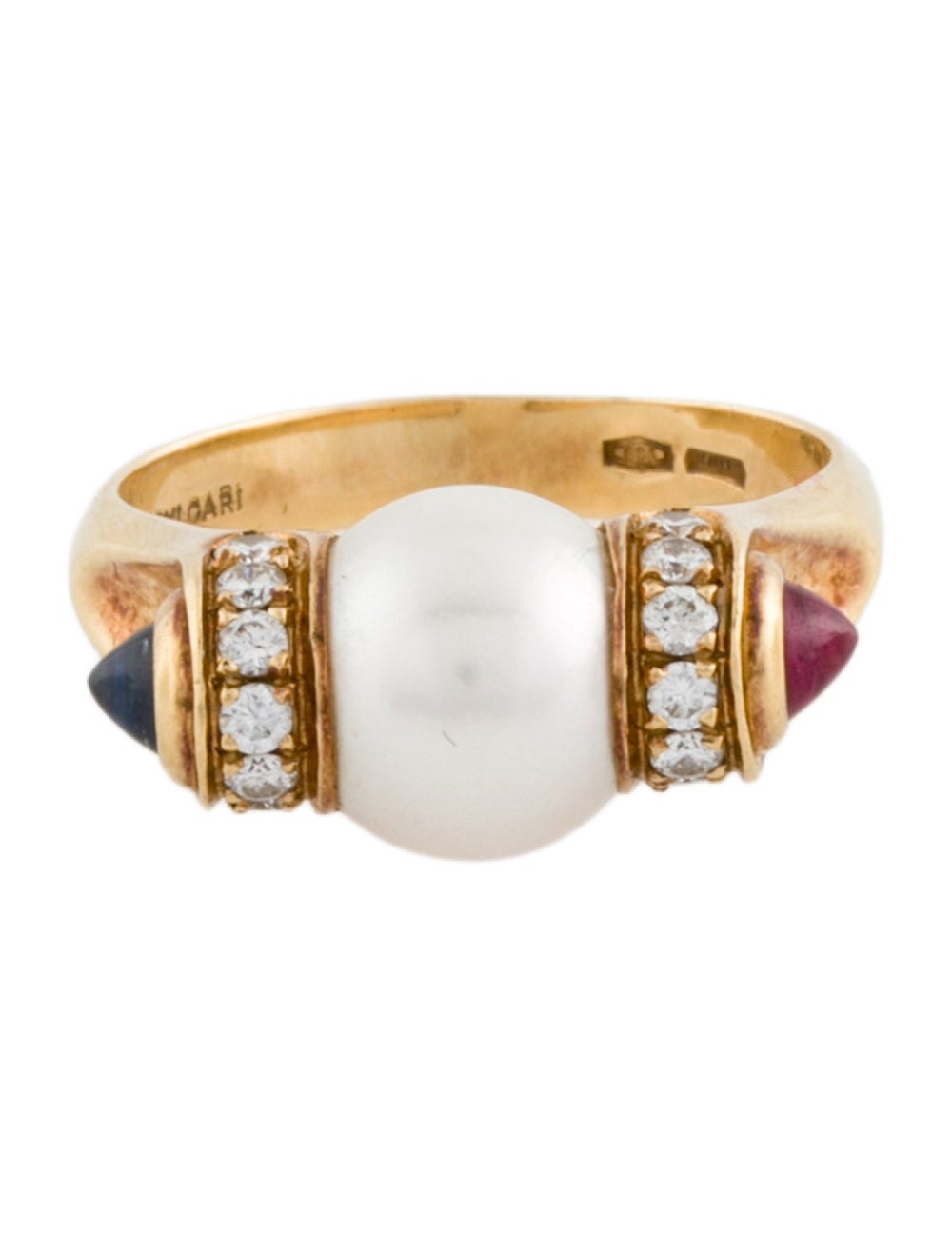 Bvlgari 18K Yellow Gold Featuring Ruby & Sapphire… - image 3