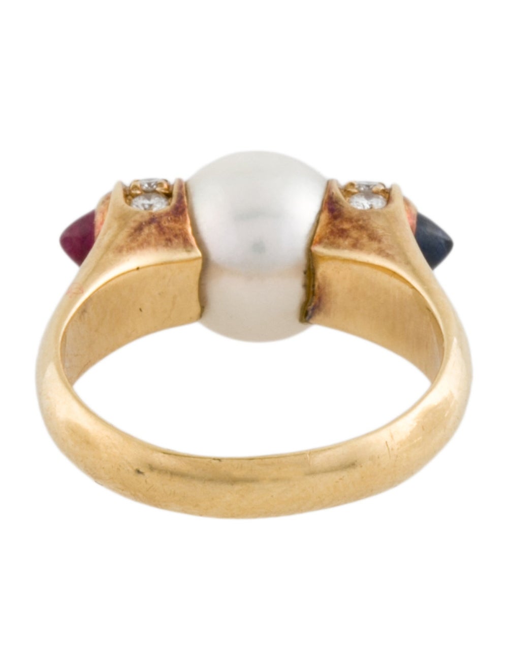 Bvlgari 18K Yellow Gold Featuring Ruby & Sapphire… - image 4