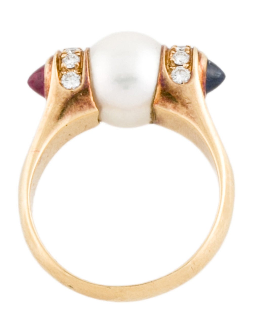 Bvlgari 18K Yellow Gold Featuring Ruby & Sapphire… - image 5