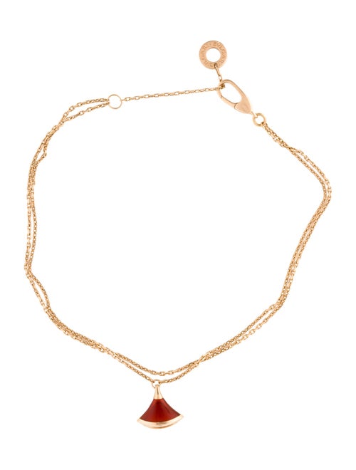 Bvlgari 18K Carnelian Divas' Dream Charm Bracelet