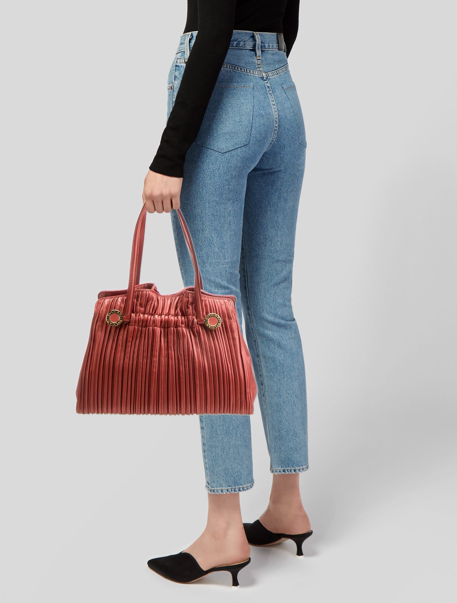 Bvlgari Leather Shoulder Bag