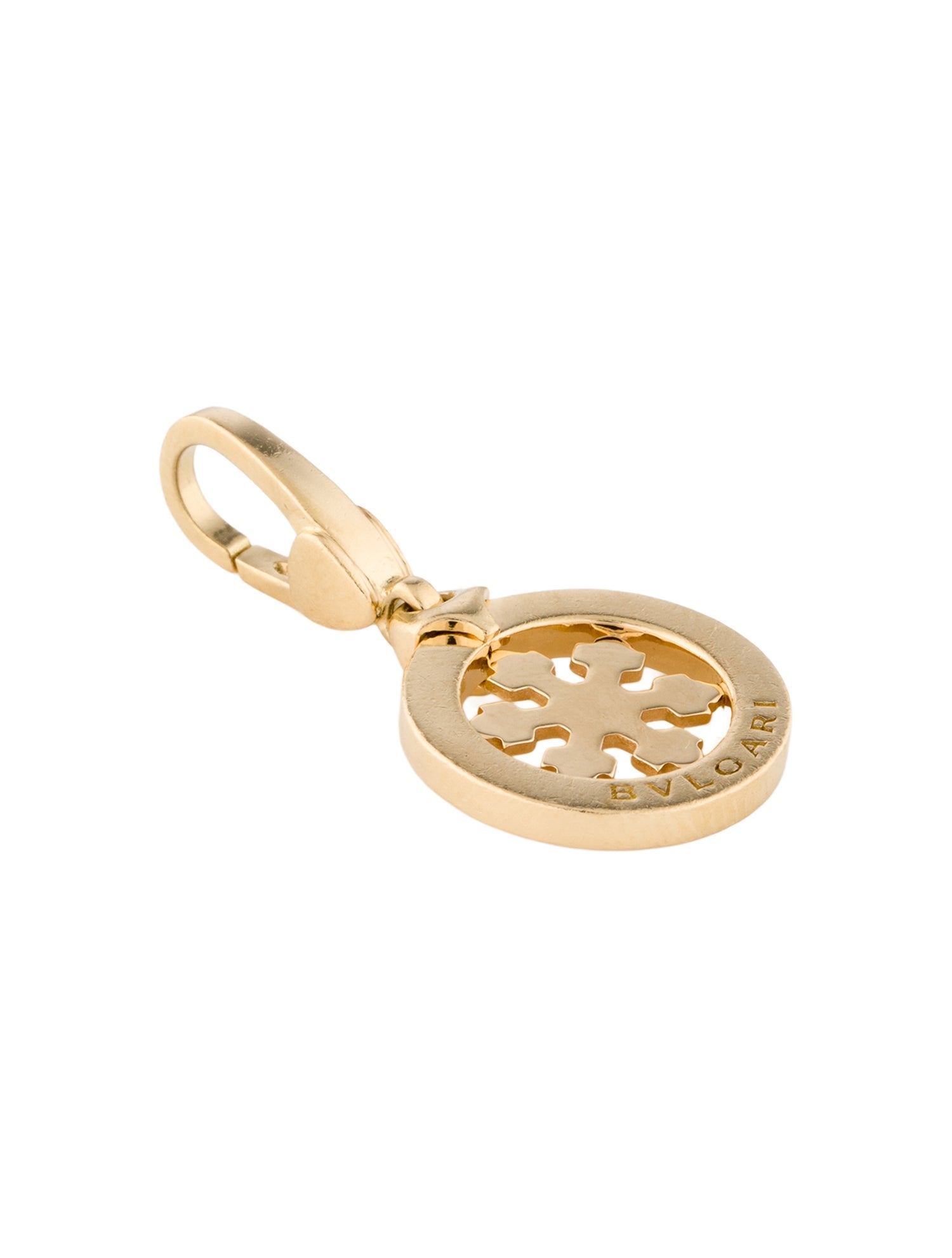 Bvlgari 18K Tondo Snowflake Charm Pendant