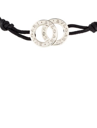 Bvlgari Fortuna Interlocking Circles Cord Bracelet