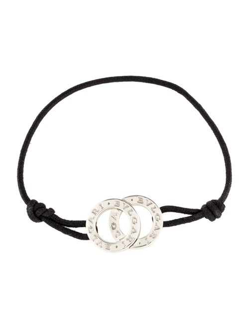 Bvlgari Fortuna Interlocking Circles Cord Bracelet