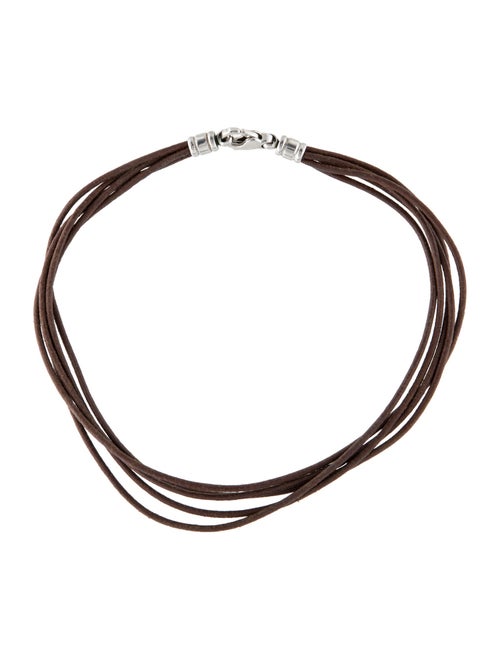 Bvlgari Leather Multi-Strand Choker