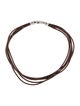 Bvlgari Leather Multi-Strand Choker