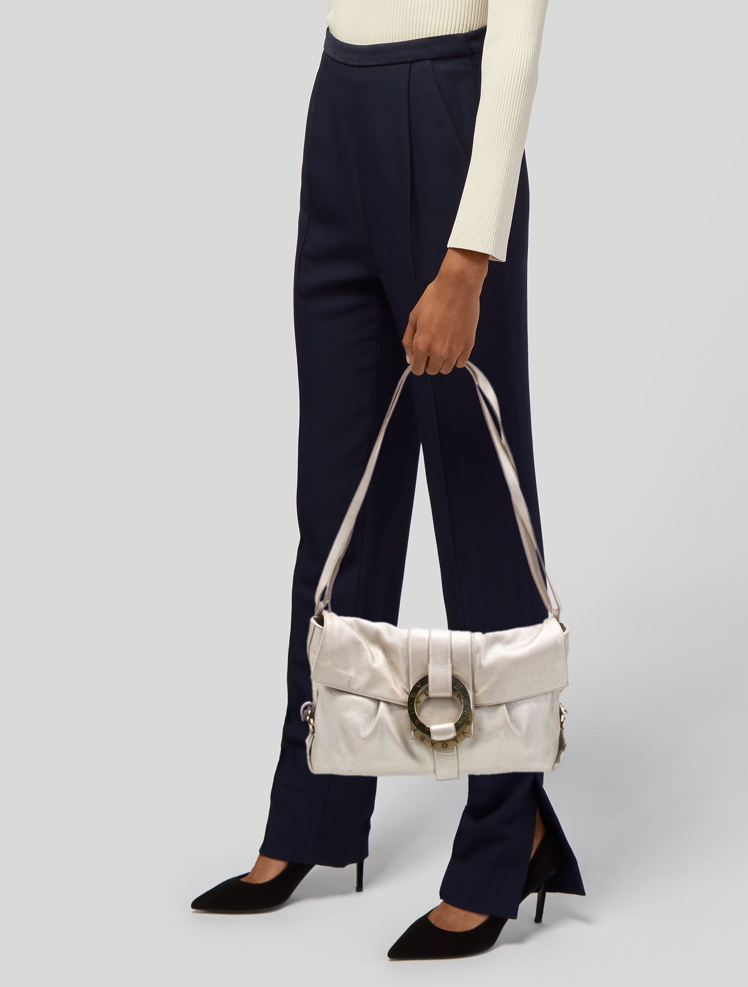 Bvlgari Leather Shoulder Bag